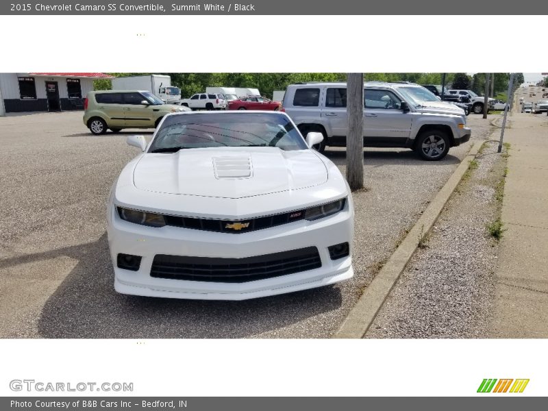 Summit White / Black 2015 Chevrolet Camaro SS Convertible