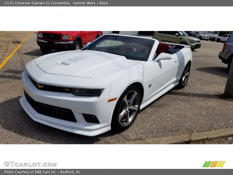 Summit White / Black 2015 Chevrolet Camaro SS Convertible