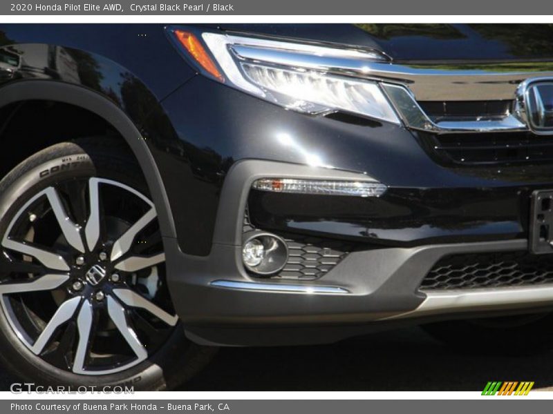 Crystal Black Pearl / Black 2020 Honda Pilot Elite AWD