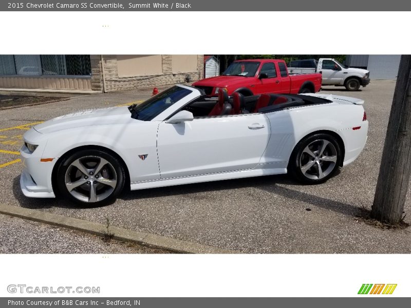Summit White / Black 2015 Chevrolet Camaro SS Convertible