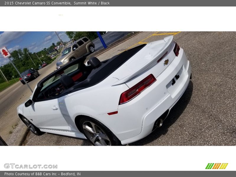 Summit White / Black 2015 Chevrolet Camaro SS Convertible