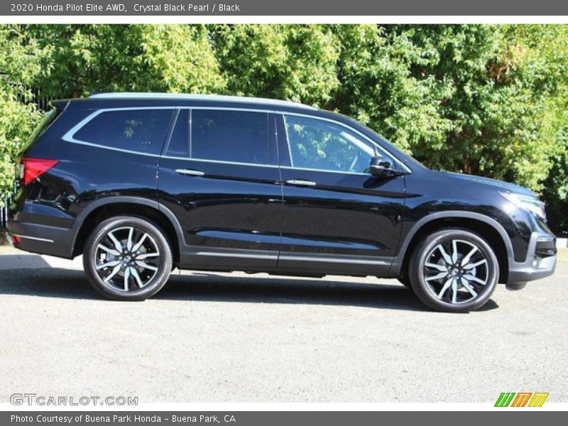 Crystal Black Pearl / Black 2020 Honda Pilot Elite AWD