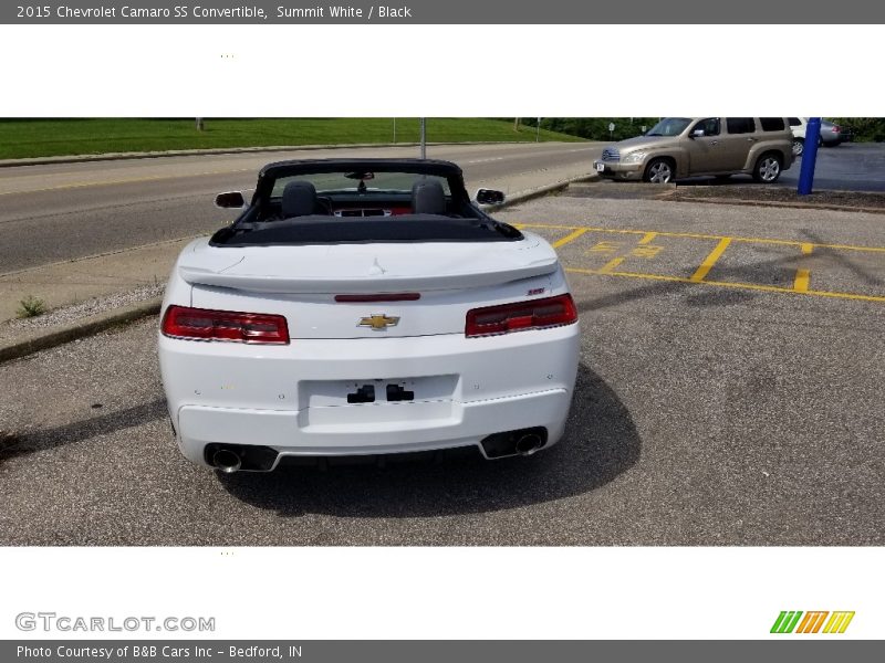 Summit White / Black 2015 Chevrolet Camaro SS Convertible