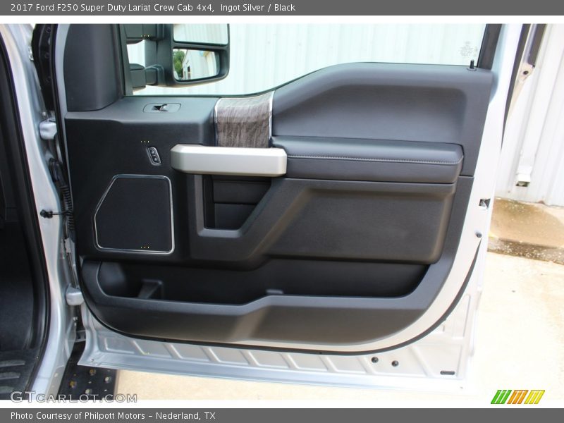Ingot Silver / Black 2017 Ford F250 Super Duty Lariat Crew Cab 4x4