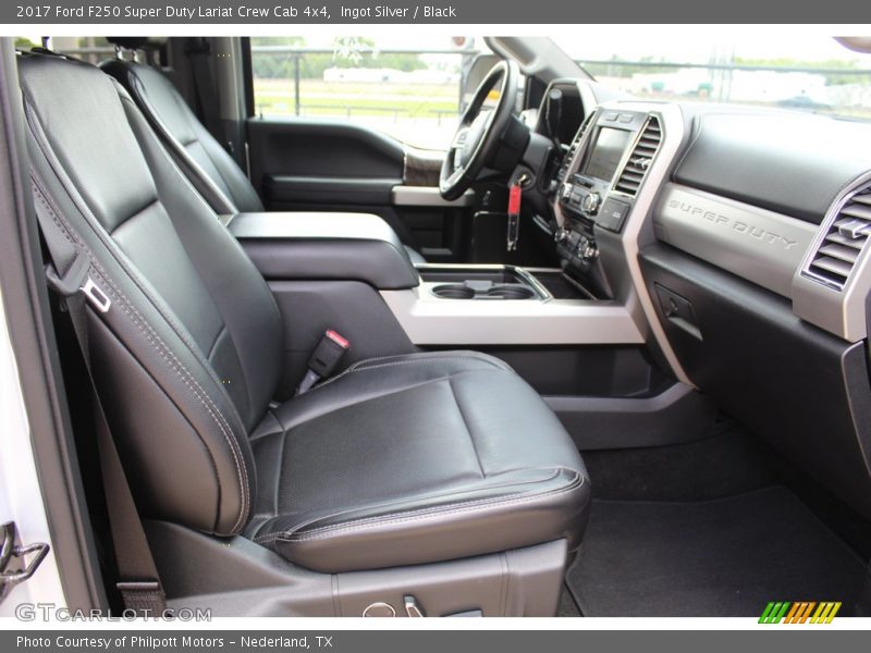 Ingot Silver / Black 2017 Ford F250 Super Duty Lariat Crew Cab 4x4