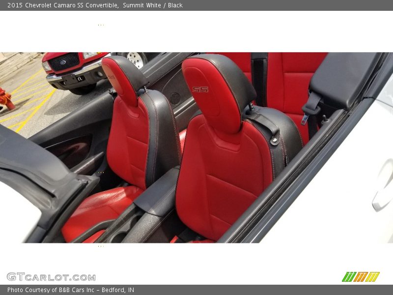 Summit White / Black 2015 Chevrolet Camaro SS Convertible