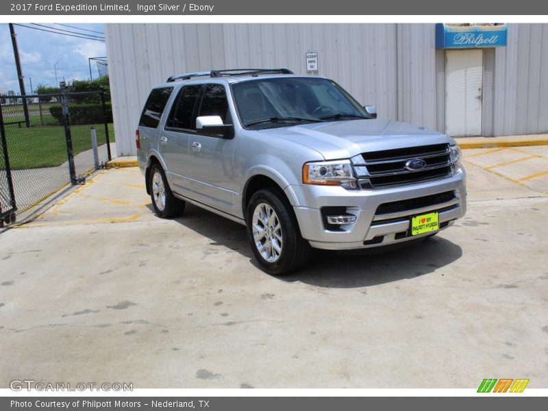 Ingot Silver / Ebony 2017 Ford Expedition Limited