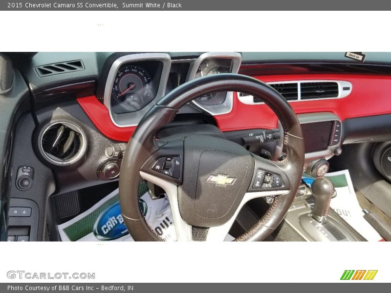 Summit White / Black 2015 Chevrolet Camaro SS Convertible