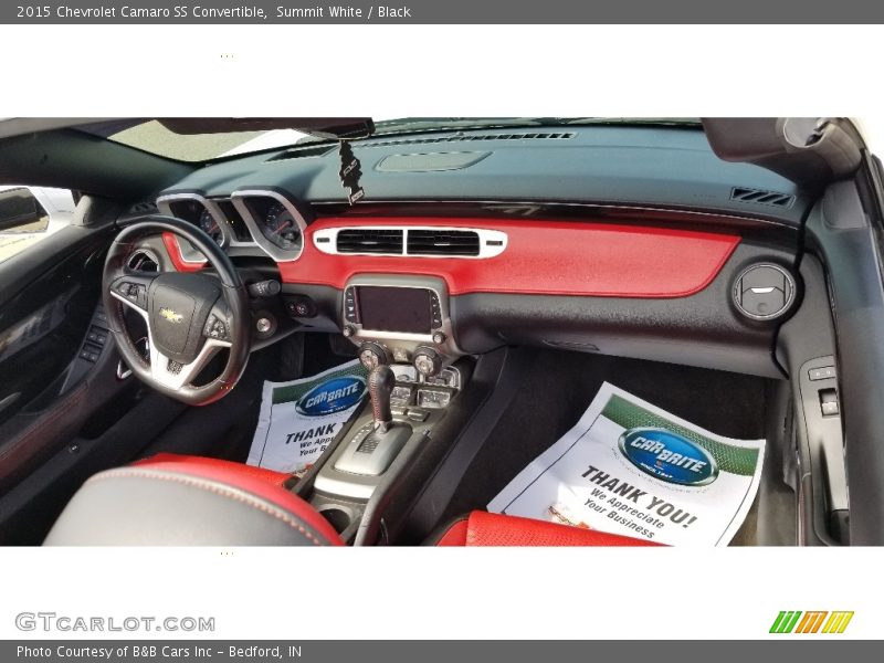 Summit White / Black 2015 Chevrolet Camaro SS Convertible