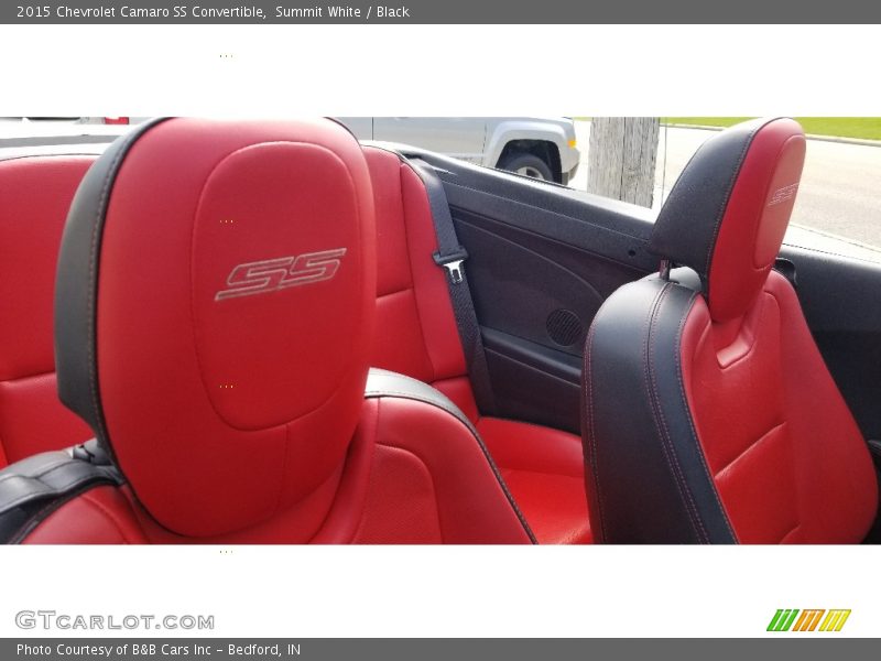 Summit White / Black 2015 Chevrolet Camaro SS Convertible