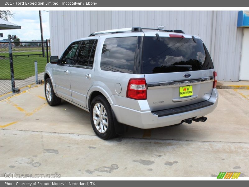 Ingot Silver / Ebony 2017 Ford Expedition Limited