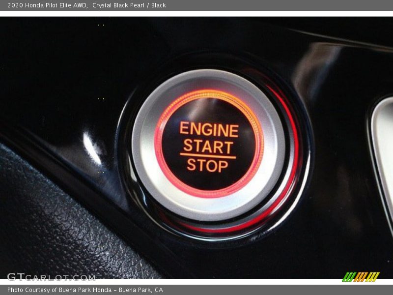 Crystal Black Pearl / Black 2020 Honda Pilot Elite AWD