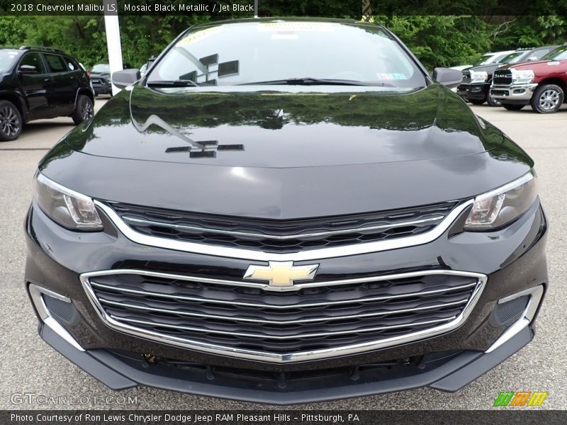 Mosaic Black Metallic / Jet Black 2018 Chevrolet Malibu LS