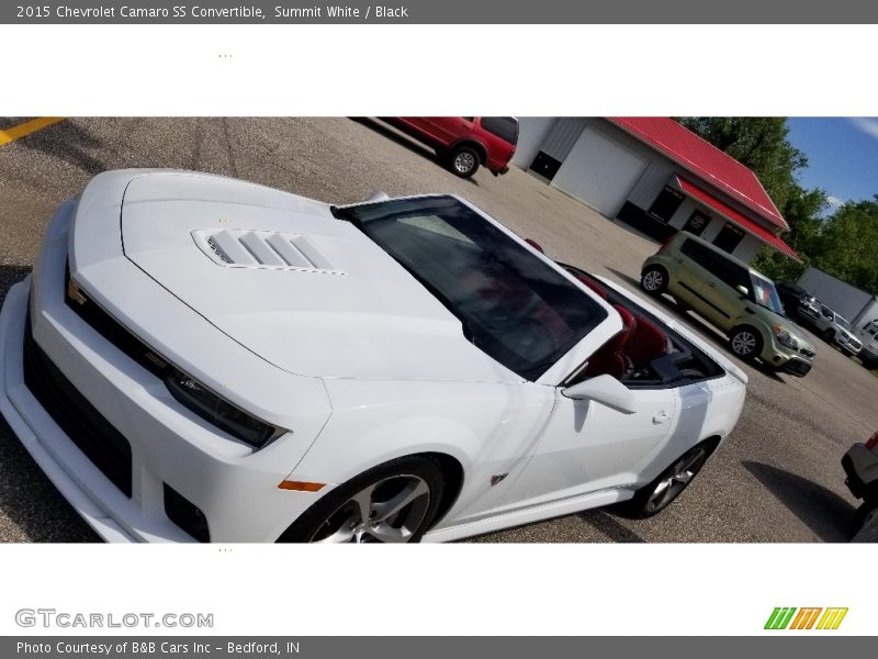 Summit White / Black 2015 Chevrolet Camaro SS Convertible