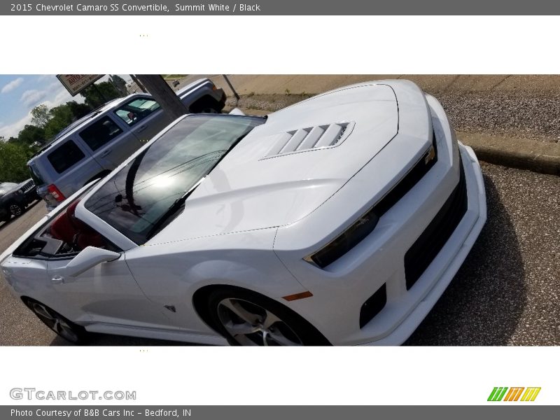 Summit White / Black 2015 Chevrolet Camaro SS Convertible