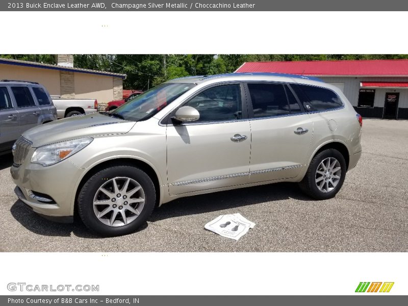 Champagne Silver Metallic / Choccachino Leather 2013 Buick Enclave Leather AWD