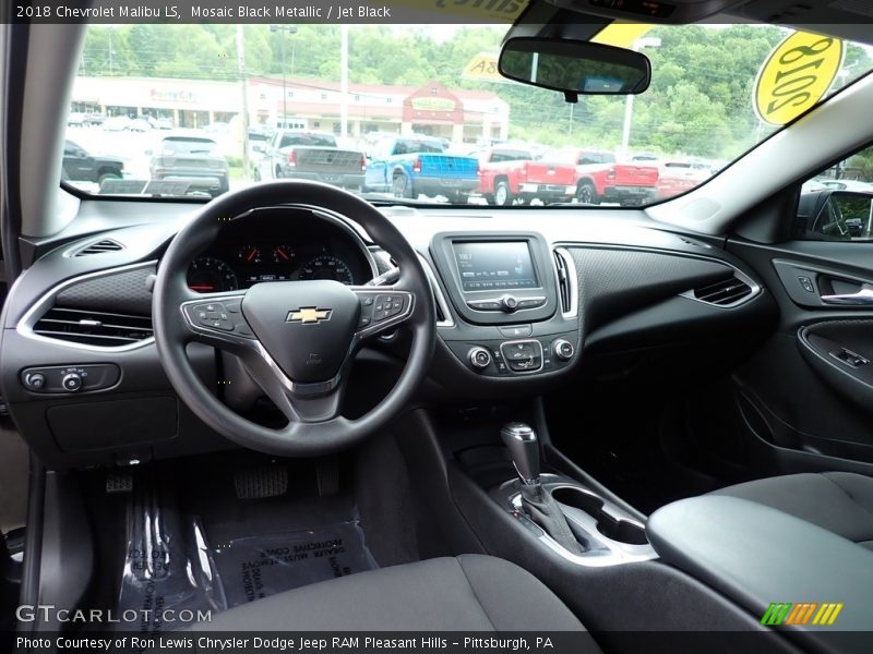 Mosaic Black Metallic / Jet Black 2018 Chevrolet Malibu LS