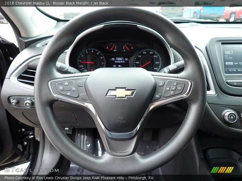 Mosaic Black Metallic / Jet Black 2018 Chevrolet Malibu LS