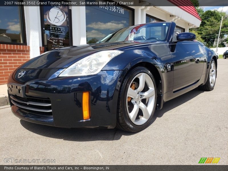San Marino Blue Pearl / Charcoal 2007 Nissan 350Z Grand Touring Roadster