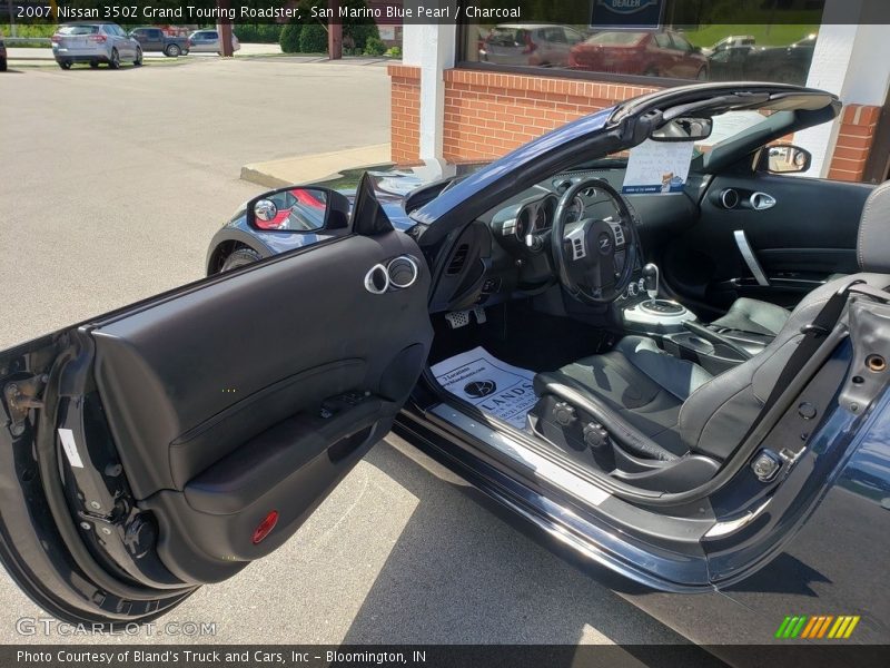 San Marino Blue Pearl / Charcoal 2007 Nissan 350Z Grand Touring Roadster