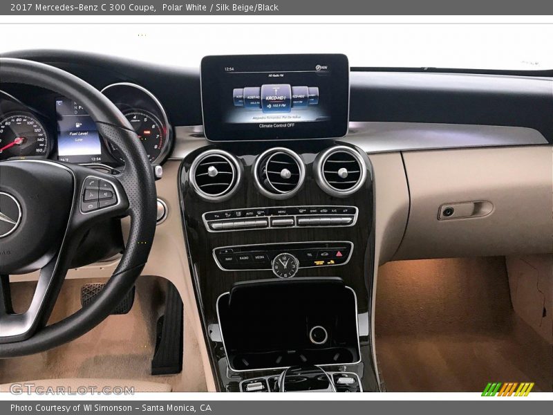 Polar White / Silk Beige/Black 2017 Mercedes-Benz C 300 Coupe
