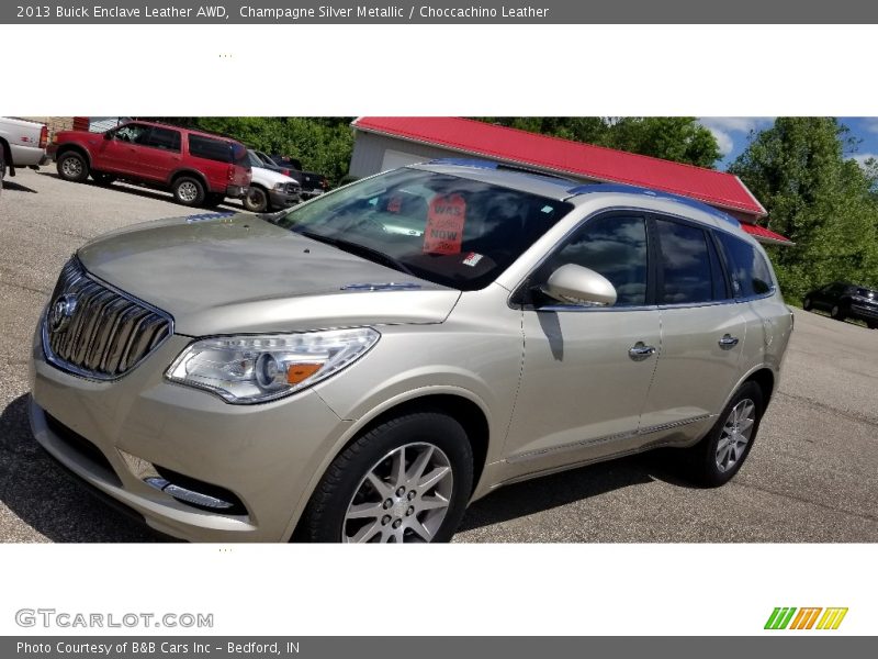 Champagne Silver Metallic / Choccachino Leather 2013 Buick Enclave Leather AWD