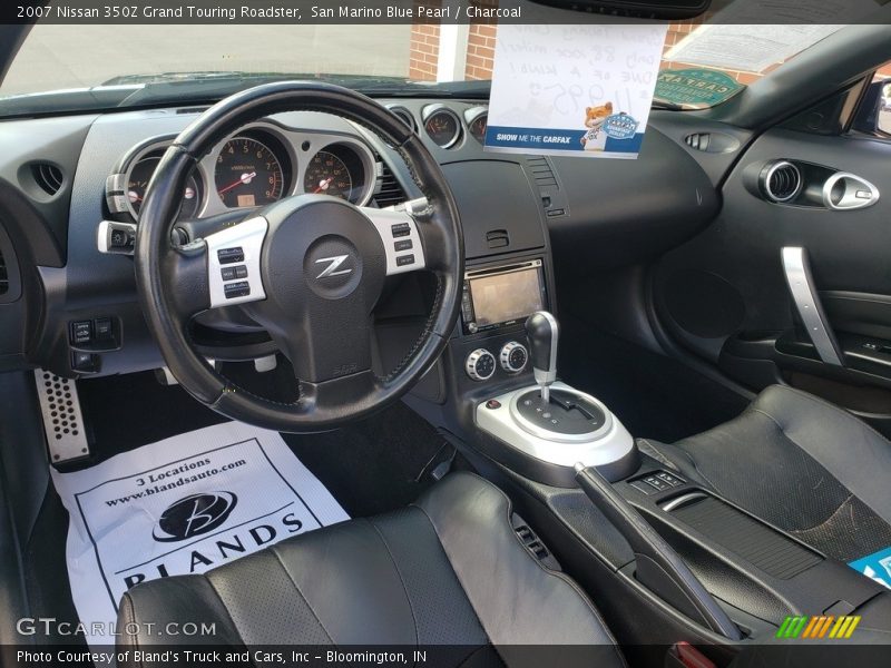 San Marino Blue Pearl / Charcoal 2007 Nissan 350Z Grand Touring Roadster