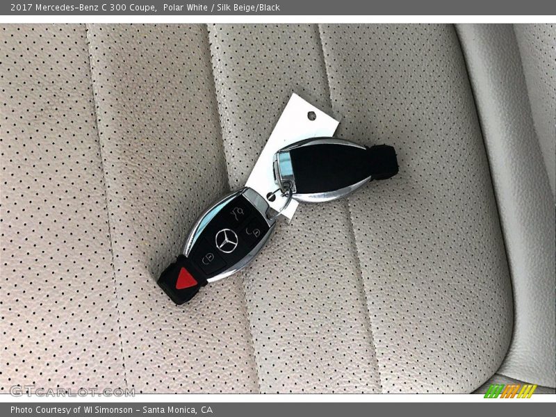 Polar White / Silk Beige/Black 2017 Mercedes-Benz C 300 Coupe