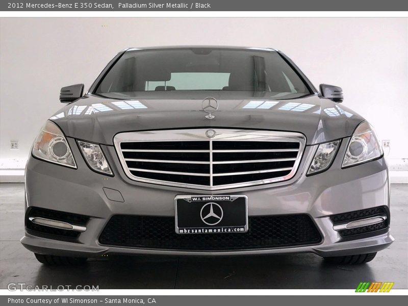 Palladium Silver Metallic / Black 2012 Mercedes-Benz E 350 Sedan