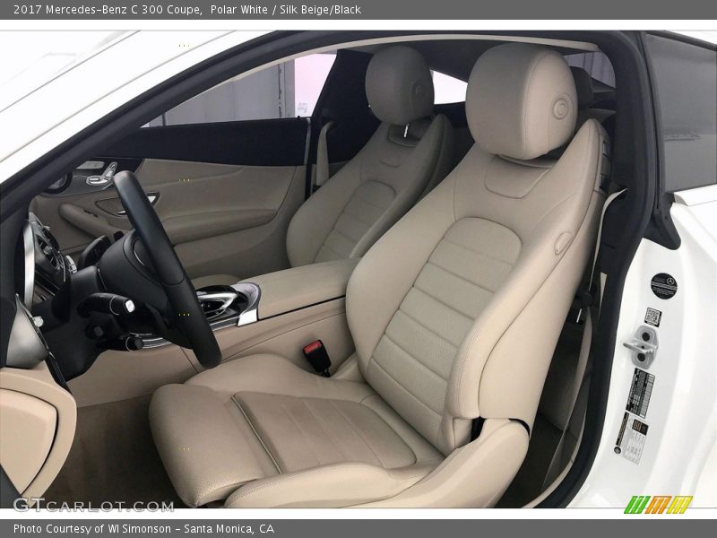 Polar White / Silk Beige/Black 2017 Mercedes-Benz C 300 Coupe
