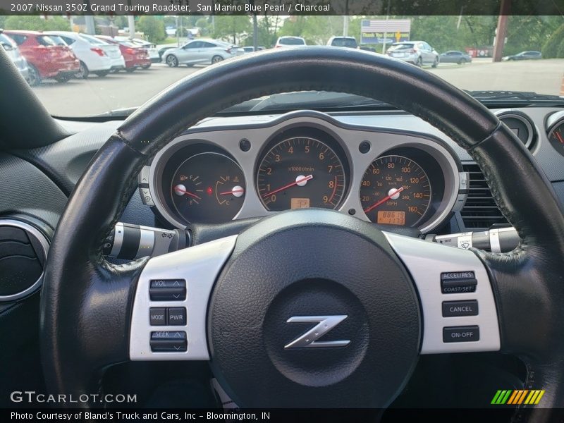 San Marino Blue Pearl / Charcoal 2007 Nissan 350Z Grand Touring Roadster