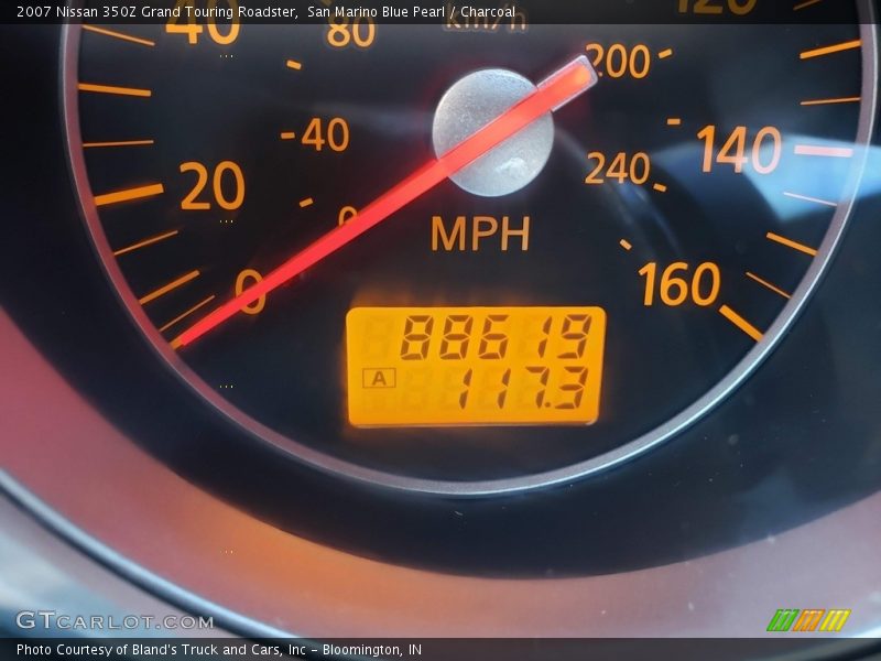 San Marino Blue Pearl / Charcoal 2007 Nissan 350Z Grand Touring Roadster