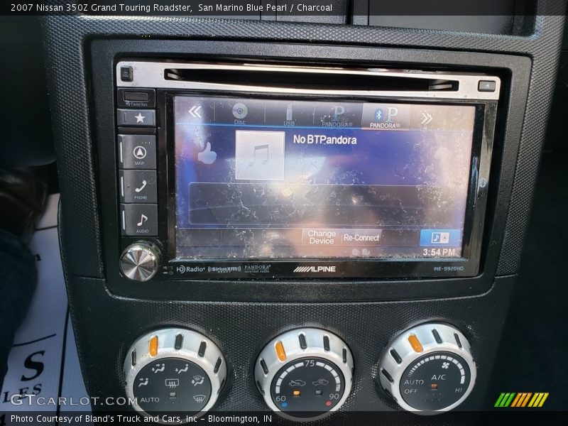 San Marino Blue Pearl / Charcoal 2007 Nissan 350Z Grand Touring Roadster