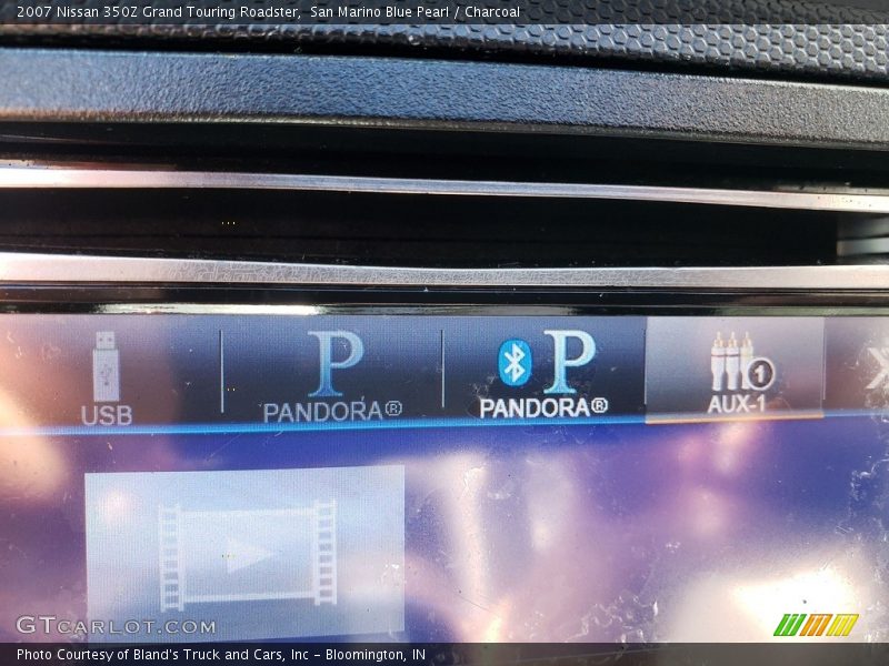 San Marino Blue Pearl / Charcoal 2007 Nissan 350Z Grand Touring Roadster