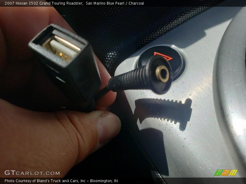 San Marino Blue Pearl / Charcoal 2007 Nissan 350Z Grand Touring Roadster