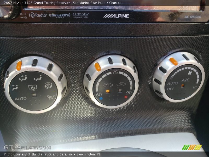San Marino Blue Pearl / Charcoal 2007 Nissan 350Z Grand Touring Roadster