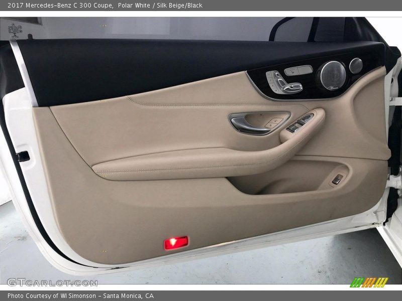 Polar White / Silk Beige/Black 2017 Mercedes-Benz C 300 Coupe
