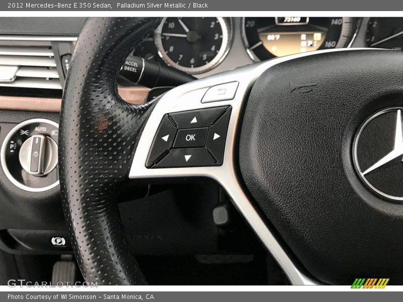 Palladium Silver Metallic / Black 2012 Mercedes-Benz E 350 Sedan