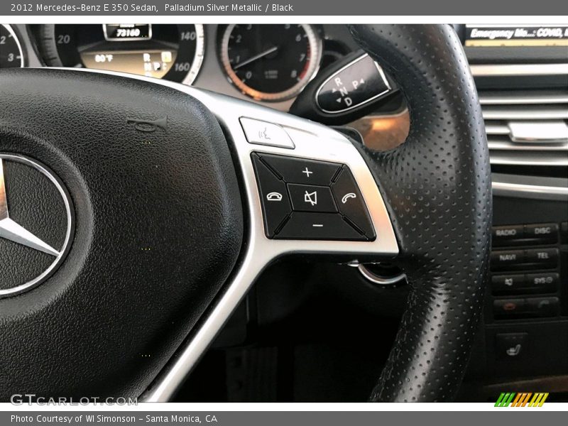 Palladium Silver Metallic / Black 2012 Mercedes-Benz E 350 Sedan
