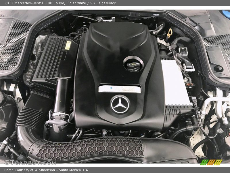 Polar White / Silk Beige/Black 2017 Mercedes-Benz C 300 Coupe