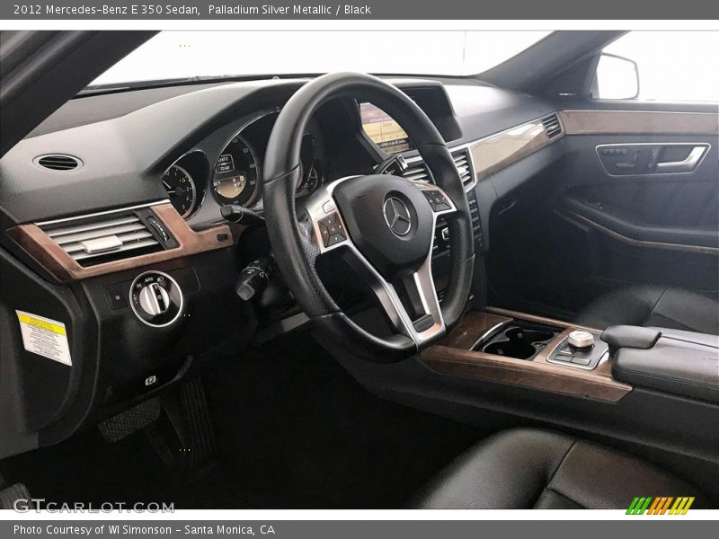 Palladium Silver Metallic / Black 2012 Mercedes-Benz E 350 Sedan