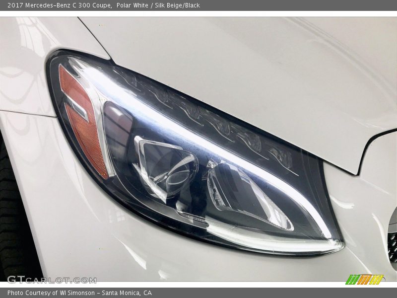 Polar White / Silk Beige/Black 2017 Mercedes-Benz C 300 Coupe
