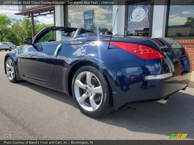 San Marino Blue Pearl / Charcoal 2007 Nissan 350Z Grand Touring Roadster