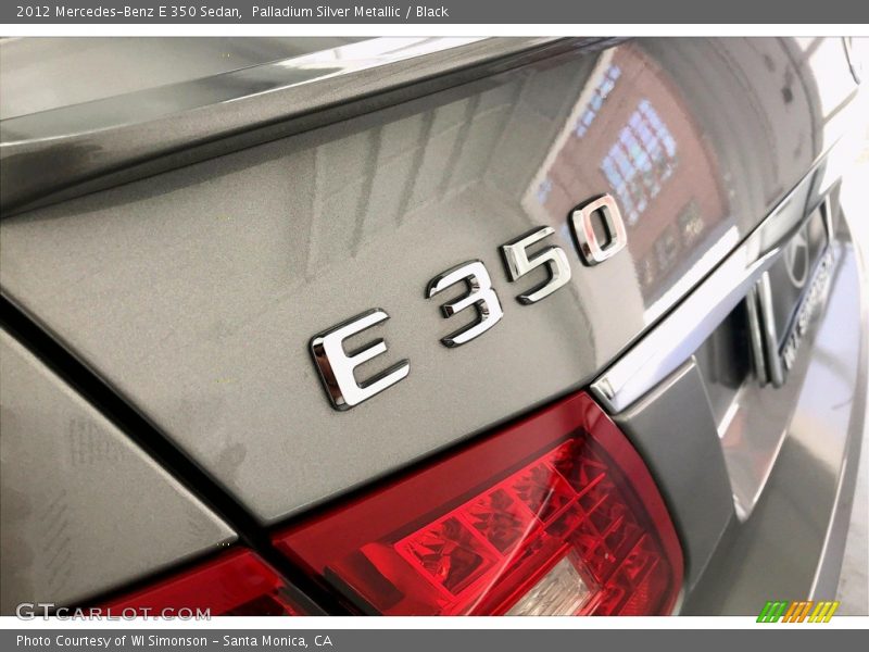 Palladium Silver Metallic / Black 2012 Mercedes-Benz E 350 Sedan