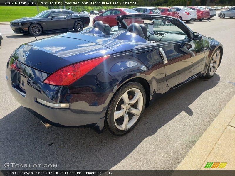 San Marino Blue Pearl / Charcoal 2007 Nissan 350Z Grand Touring Roadster