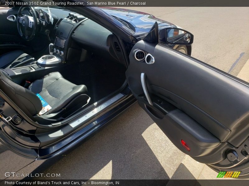 San Marino Blue Pearl / Charcoal 2007 Nissan 350Z Grand Touring Roadster
