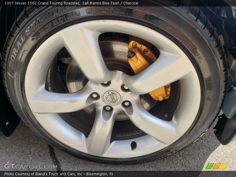 San Marino Blue Pearl / Charcoal 2007 Nissan 350Z Grand Touring Roadster