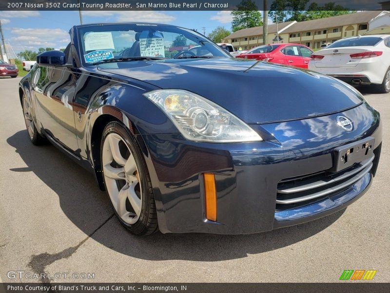 San Marino Blue Pearl / Charcoal 2007 Nissan 350Z Grand Touring Roadster