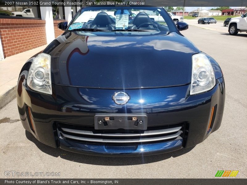 San Marino Blue Pearl / Charcoal 2007 Nissan 350Z Grand Touring Roadster
