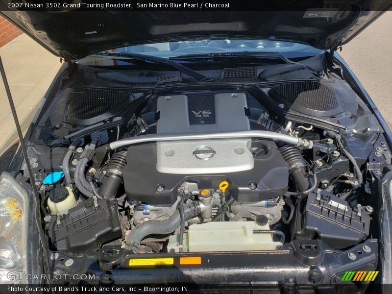 San Marino Blue Pearl / Charcoal 2007 Nissan 350Z Grand Touring Roadster